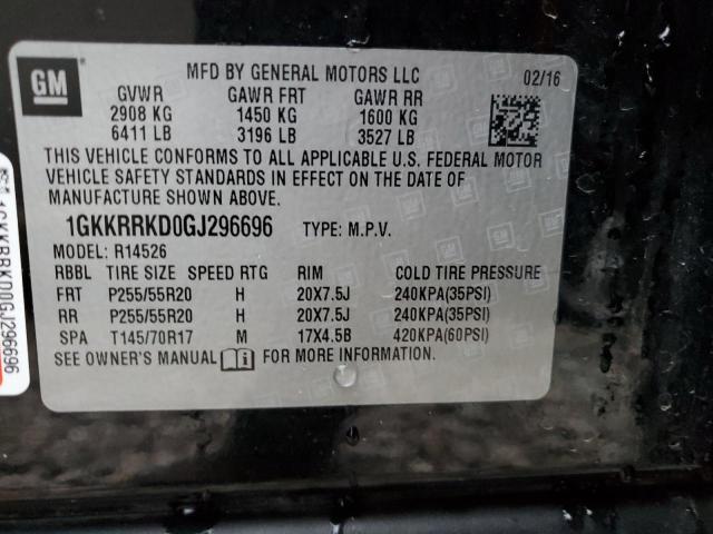 Photo 14 from auction – 2016 GMC ACADIA SLT with VIN 1GKKRRKD0GJ296696