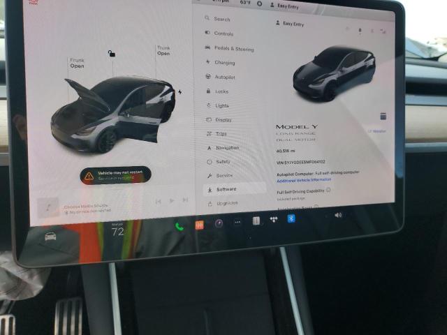 Photo 9 from auction – 2021 TESLA MODEL Y with VIN 5YJYGDEE5MF064102