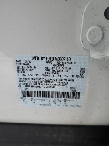 Photo 14 from auction – 2023 FORD EXPLORER X with VIN 1FMSK8DH7PGB62349