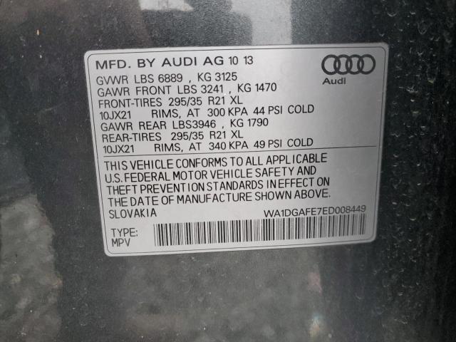 Photo 14 from auction – 2014 AUDI Q7 PRESTIG with VIN WA1DGAFE7ED008449