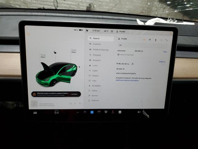 Photo 9 from auction – 2023 TESLA MODEL 3 with VIN 5YJ3E1EAXPF435674