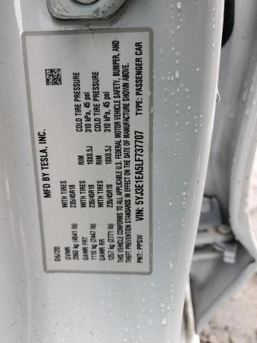 Photo 14 from auction – 2020 TESLA MODEL 3 with VIN 5YJ3E1EA5LF737707