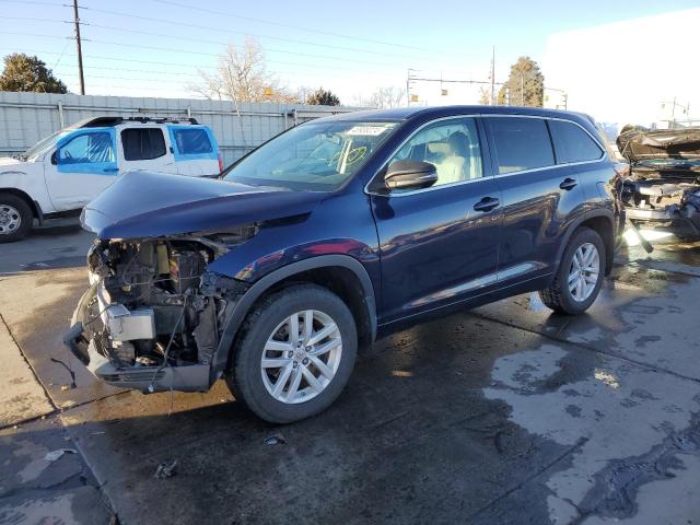 TOYOTA HIGHLANDER 2014 with VIN 5TDBKRFH4ES033625 - Photo from auction