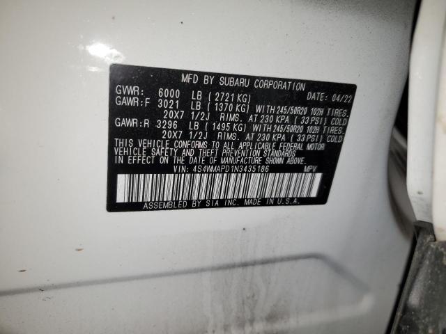 Foto 14 de la subasta – 2022 SUBARU ASCENT LIM con VIN 4S4WMAPD1N3435186