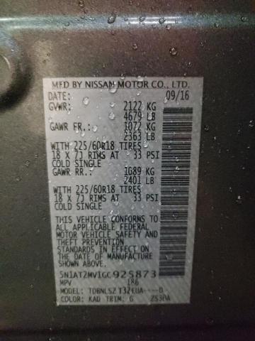 Photo 14 from auction – 2016 NISSAN ROGUE S with VIN 5N1AT2MV1GC925873