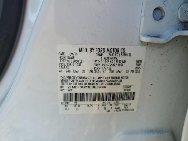 Photo 14 from auction – 2014 FORD EDGE SE with VIN 2FMDK3GC3EBB39666