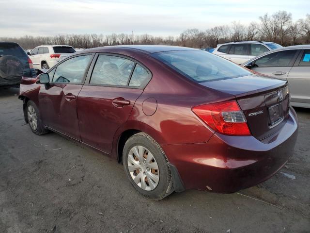 Photo 2 from auction – 2012 HONDA CIVIC LX with VIN 19XFB2F56CE052571