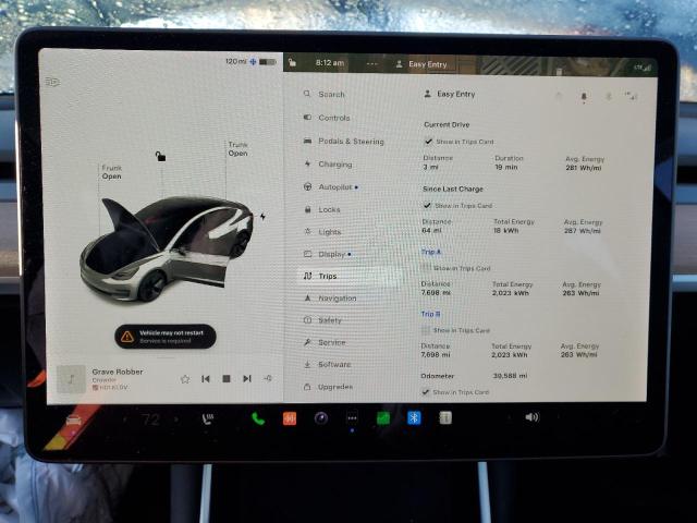 Photo 9 from auction – 2020 TESLA MODEL 3 with VIN 5YJ3E1EB0LF800821