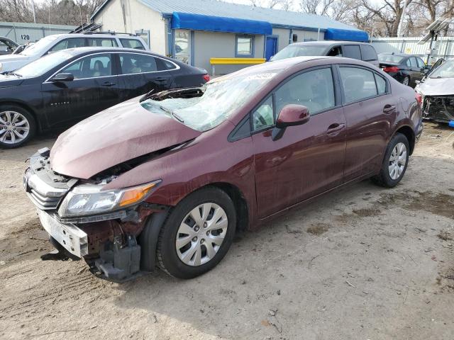 HONDA CIVIC LX 2012 مع رقم تعريف المركبة 2HGFB2F51CH596384 - صورة من المزاد