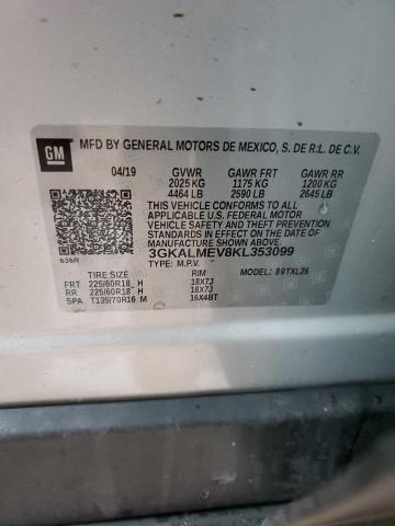Photo 14 from auction – 2019 GMC TERRAIN SL with VIN 3GKALMEV8KL353099