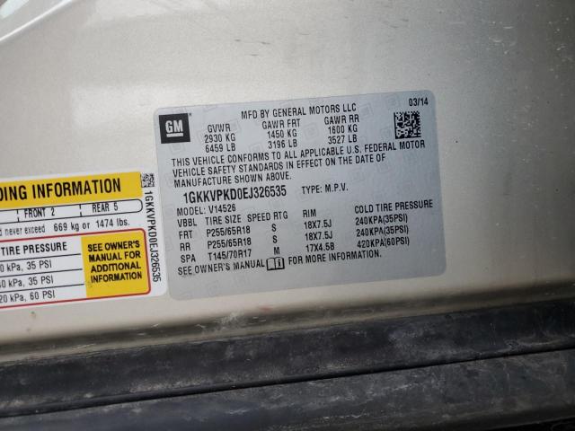 Photo 14 from auction – 2014 GMC ACADIA SLE with VIN 1GKKVPKD0EJ326535