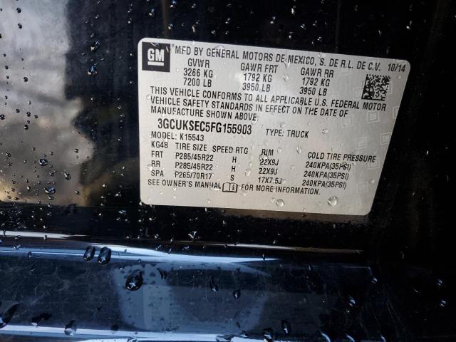 Photo 14 from auction – 2015 CHEVROLET SILVERADO with VIN 3GCUKSEC5FG155903