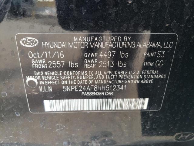Photo 12 from auction – 2017 HYUNDAI SONATA SE with VIN 5NPE24AF8HH512341