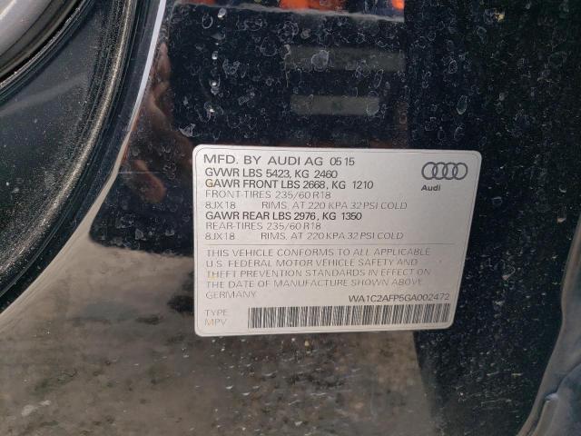 Photo 14 from auction – 2016 AUDI Q5 PREMIUM with VIN WA1C2AFP5GA002472