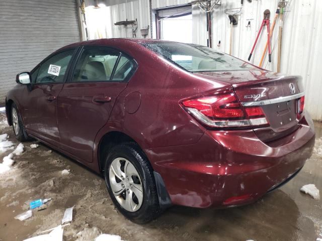 Photo 2 from auction – 2013 HONDA CIVIC LX with VIN 19XFB2F57DE045324