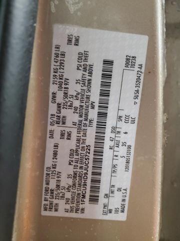Photo 14 from auction – 2018 FORD ESCAPE SEL with VIN 1FMCU9HD9JUC57225