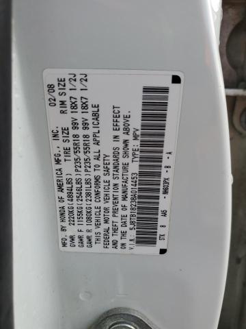 Photo 14 from auction – 2008 ACURA RDX with VIN 5J8TB18238A014453