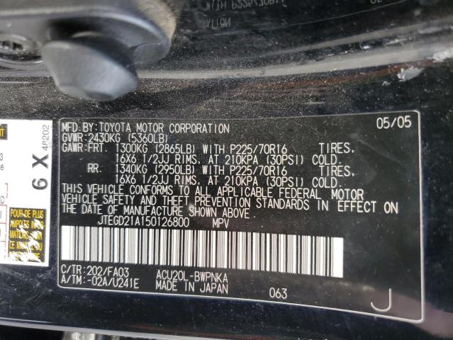 Photo 14 from auction – 2005 TOYOTA HIGHLANDER with VIN JTEGD21A150126800
