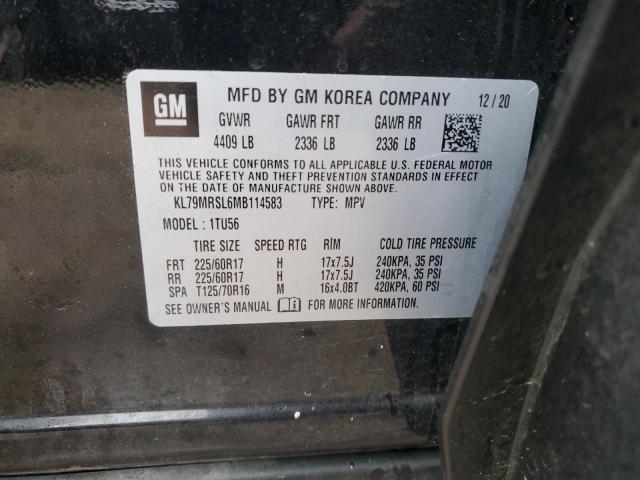 Photo 14 from auction – 2021 CHEVROLET TRAILBLAZE with VIN KL79MRSL6MB114583