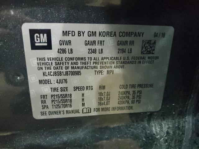 Photo 14 from auction – 2018 BUICK ENCORE PRE with VIN KL4CJBSB1JB700985