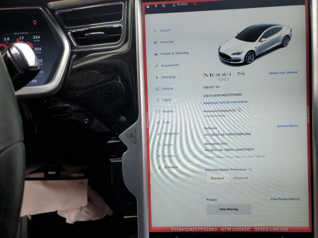Photo 9 from auction – 2012 TESLA MODEL S with VIN 5YJSA1CN2CFP02863