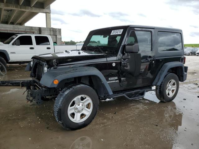 JEEP WRANGLER S 2015 with VIN 1C4AJWAGXFL627571 - Photo from auction