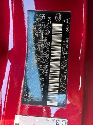 Photo 10 from auction – 2019 LEXUS RC 350 with VIN JTHHZ5BC4K5020785