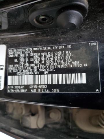 Photo 10 from auction – 2011 TOYOTA VENZA with VIN 4T3BK3BB8BU470469