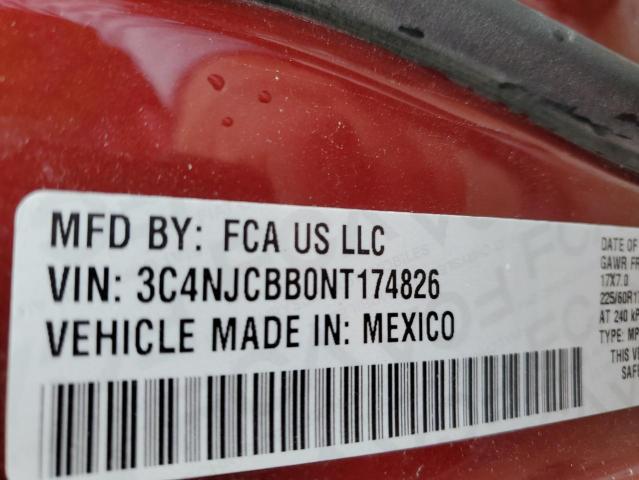 Photo 14 from auction – 2022 JEEP COMPASS LA with VIN 3C4NJCBB0NT174826