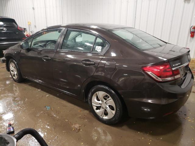 Photo 2 from auction – 2014 HONDA CIVIC LX with VIN 2HGFB2F59EH503596
