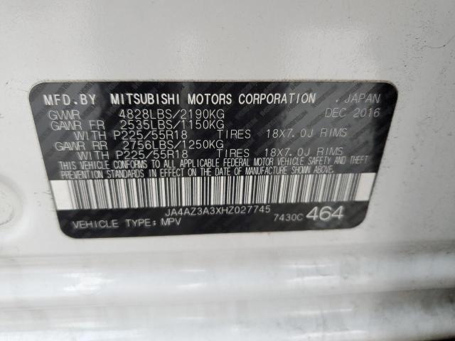 Photo 14 from auction – 2017 MITSUBISHI OUTLANDER with VIN JA4AZ3A3XHZ027745