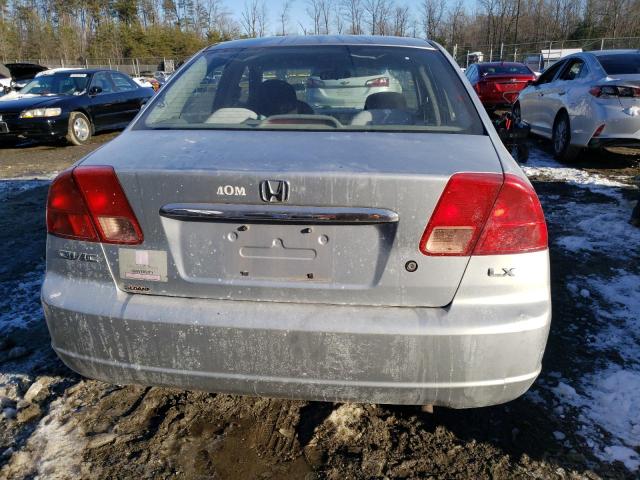 Photo 6 from auction – 2002 HONDA CIVIC LX with VIN 2HGES16622H533937