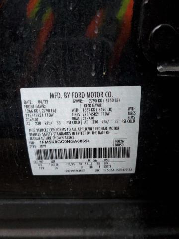 Photo 14 from auction – 2022 FORD EXPLORER S with VIN 1FM5K8GC0NGA68694