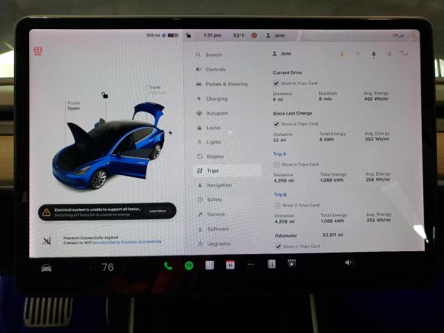Photo 9 from auction – 2018 TESLA MODEL 3 with VIN 5YJ3E1EAXJF109428
