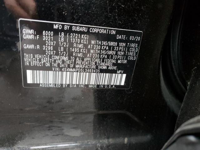 Photo 14 from auction – 2020 SUBARU ASCENT LIM with VIN 4S4WMAPD5L3469435