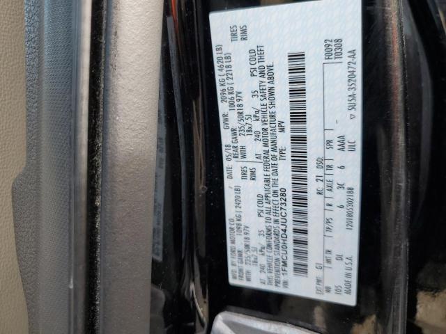 Photo 14 from auction – 2018 FORD ESCAPE SEL with VIN 1FMCU0HD4JUC73280