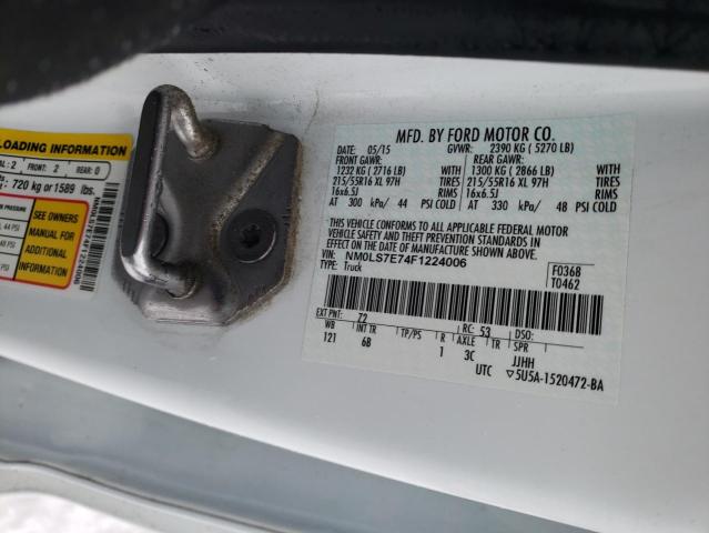 Photo 14 from auction – 2015 FORD TRANSIT CO with VIN NM0LS7E74F1224006