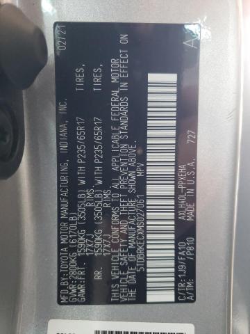 Photo 14 from auction – 2021 TOYOTA SIENNA LE with VIN 5TDBRKECXMS027061