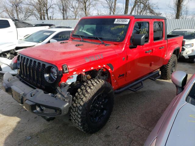 JEEP GLADIATOR 2022 with VIN 1C6HJTAG3NL174302 - Photo from auction