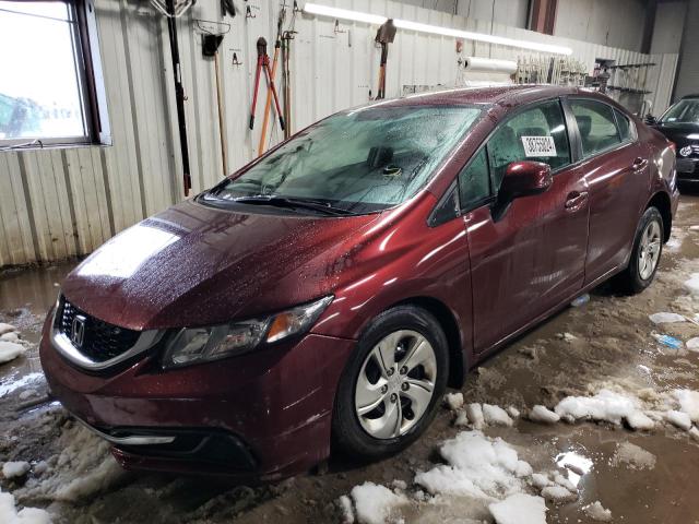 HONDA CIVIC LX 2013 with VIN 19XFB2F57DE045324 - Photo from auction