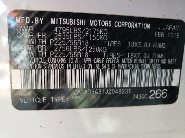 Photo 14 from auction – 2018 MITSUBISHI OUTLANDER with VIN JA4AD3A31JZ048231