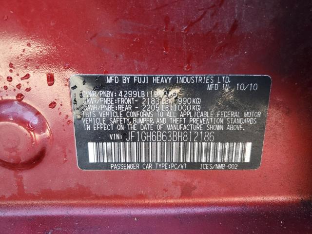 Photo 14 from auction – 2011 SUBARU IMPREZA 2. with VIN JF1GH6B63BH812186
