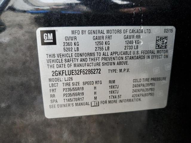 Photo 14 from auction – 2015 GMC TERRAIN DE with VIN 2GKFLUE32F6286272
