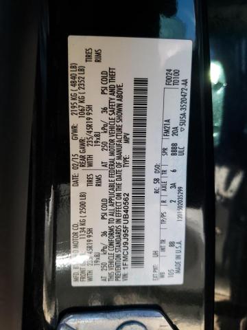Photo 12 from auction – 2015 FORD ESCAPE TIT with VIN 1FMCU9J95FUB40562