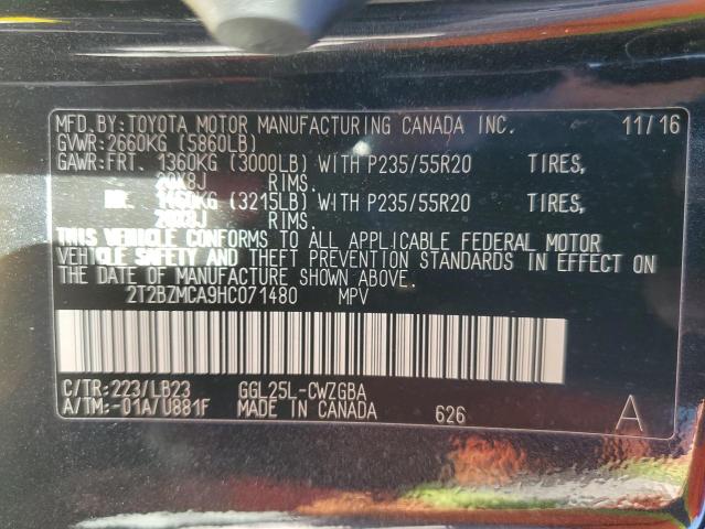Photo 14 from auction – 2017 LEXUS RX 350 BAS with VIN 2T2BZMCA9HC071480