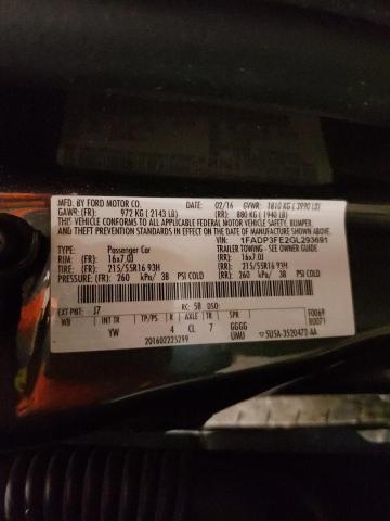 Photo 14 from auction – 2016 FORD FOCUS SE with VIN 1FADP3FE2GL293691