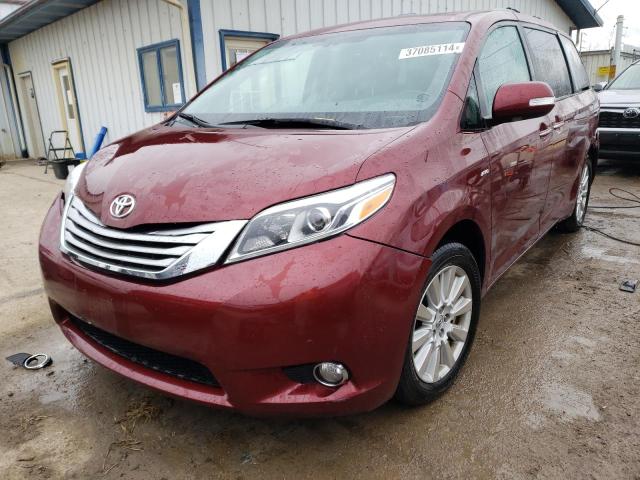 TOYOTA SIENNA XLE 2017 with VIN 5TDDZ3DC8HS162285 - Photo from auction