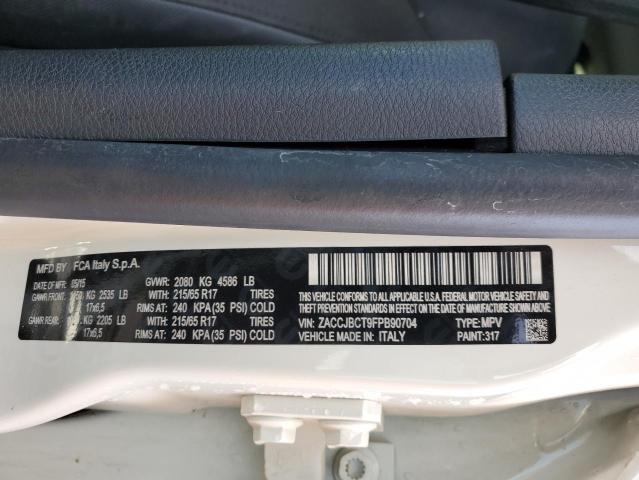 Photo 14 from auction – 2015 JEEP RENEGADE T with VIN ZACCJBCT9FPB90704