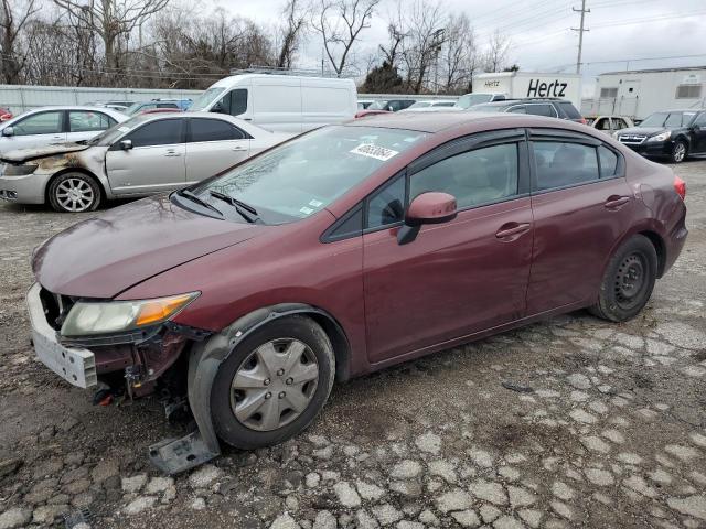 HONDA CIVIC LX 2012 with VIN 2HGFB2F53CH606882 - Photo from auction