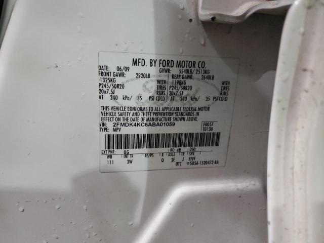 Photo 14 from auction – 2010 FORD EDGE LIMIT with VIN 2FMDK4KC6ABA01059